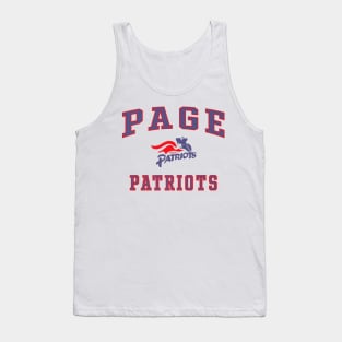 Page High School Patriots Tank Top